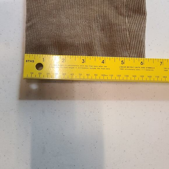 Stafford Classic Fit Tan Corduroy Sports Coat Blazer Jacket Two-Button Men's 46L - Picture 8 of 10